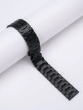 Stainless steel Samsung watch replacement band in silver colour with universal 20mm or 22mm sizing