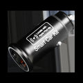 Black OBD-II port GPS car tracker with connector for plug-in vehicle location monitoring