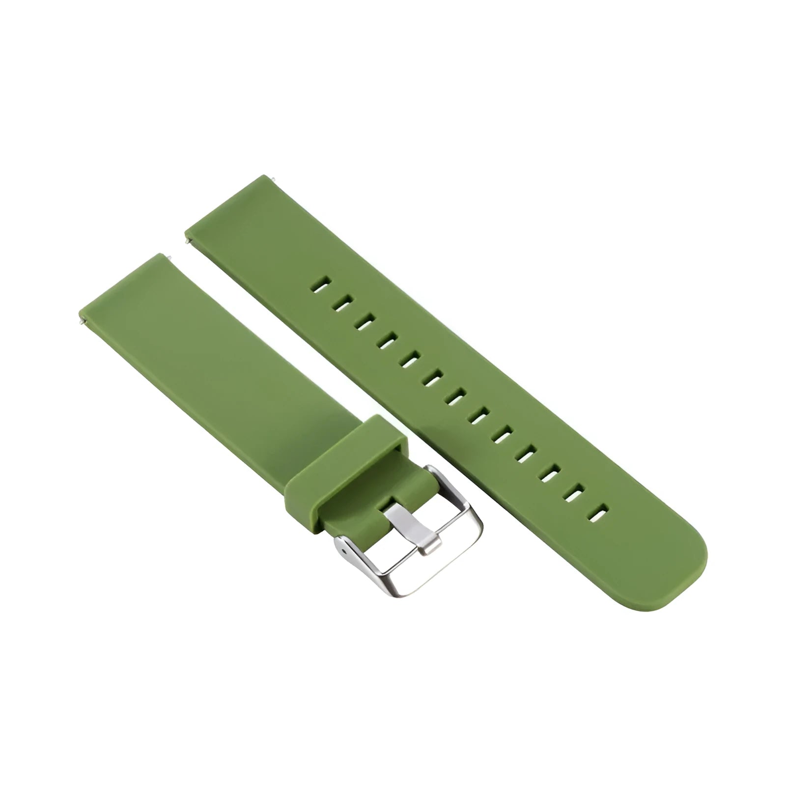 Jiaming Forerunner 245 silicone sports strap in seven colour options showing straight buckle