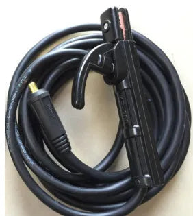 Black 25-metre household welding machine cable with copper and plastic construction