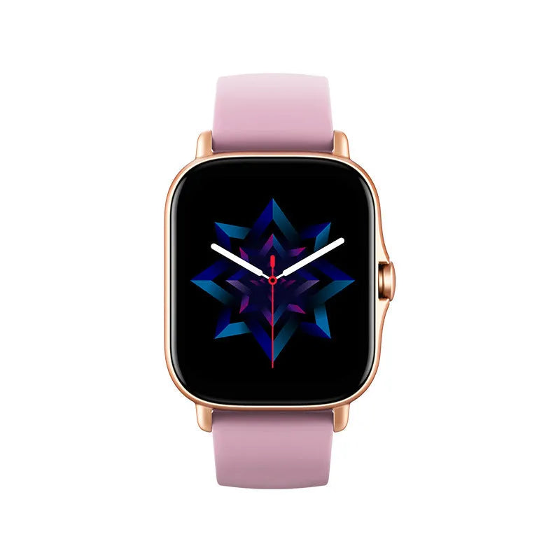 GT20 black smartwatch with alloy case and silicone strap on a wrist