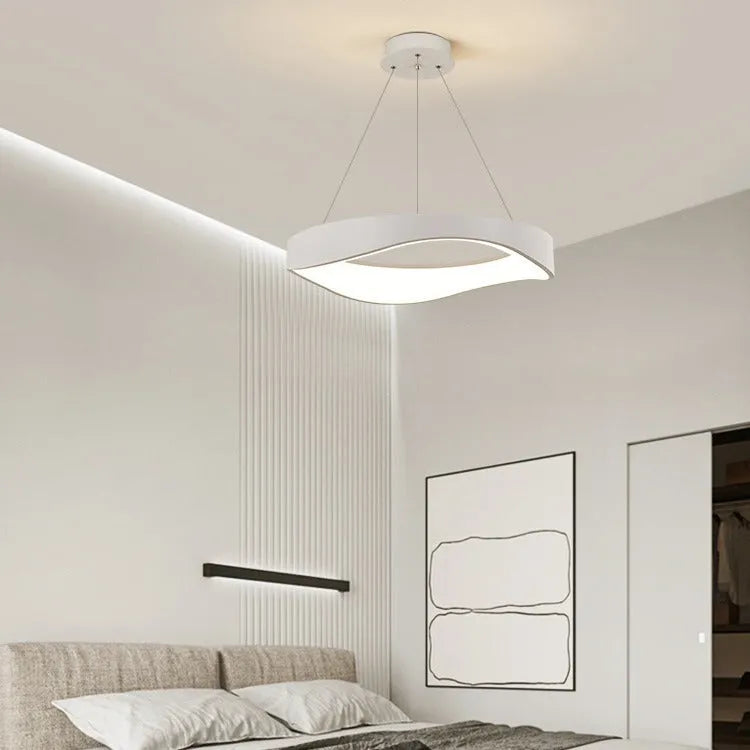 Nordic creative wood grain restaurant bar chandelier 40cm pendant light with three finish options