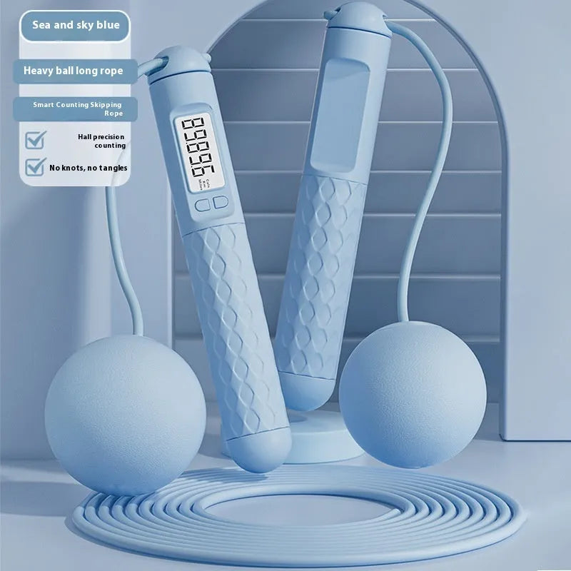 ABS plastic skipping rope with bearings in various colour and style options for fitness training.
