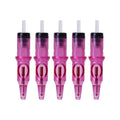 Tattoo drawing pen with needle system in multiple colours for line work and colour application