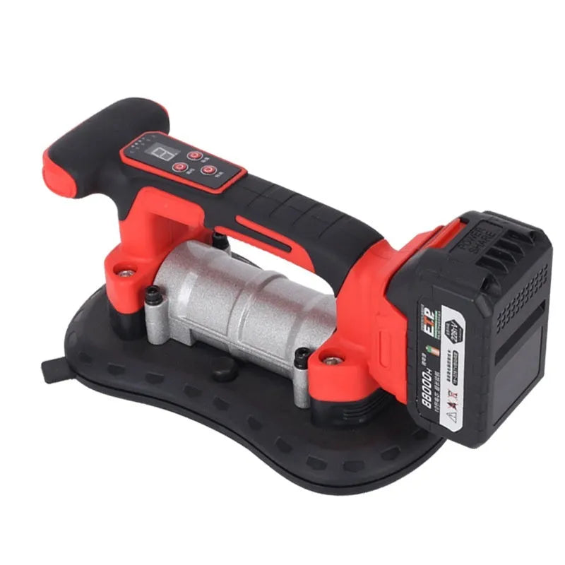21V automatic tile laying machine with handle, designed for installing large format tiles up to 200cm.