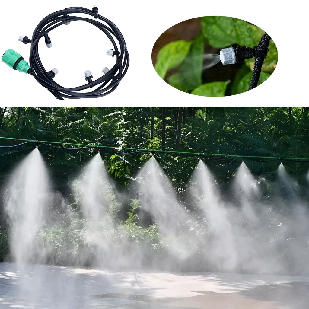 Garden irrigation hose water mist greening system 10m 10 spray suit PE material micro spray series
