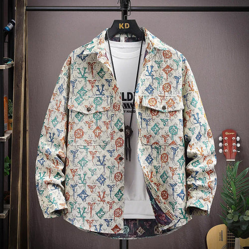 Casual lapel shirt coat with straight hem design and long sleeves in multiple colour options