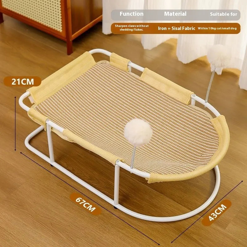 Large grey fabric cat kennel with breathable sides and removable cover