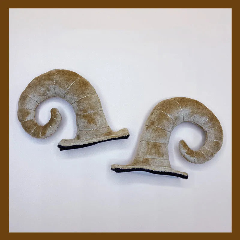 Pair of composite fibre demon horn decorations for motorcycle helmets in four colour options