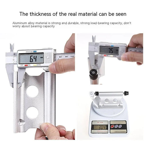 Silver metal bicycle front fork quick release fixing clip for SUV transport