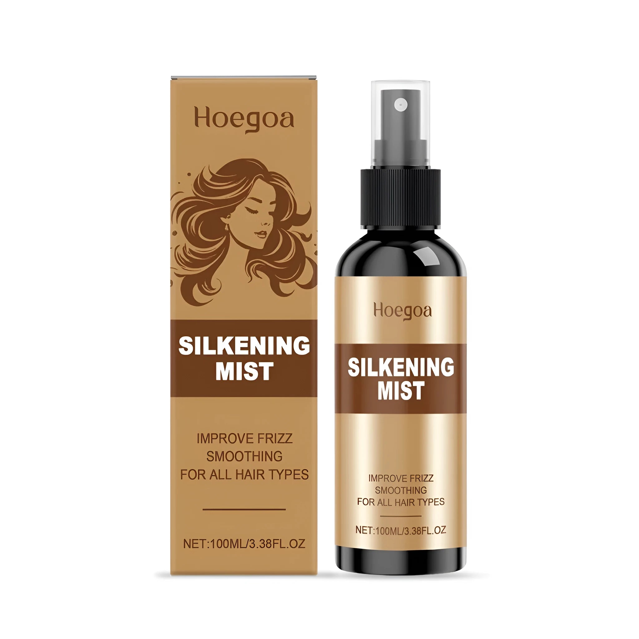 100ml bottle of hair care spray with ginger and rosemary extract formula