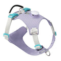 LED dog harness with reflective nylon chest strap for night walks in multiple colour options
