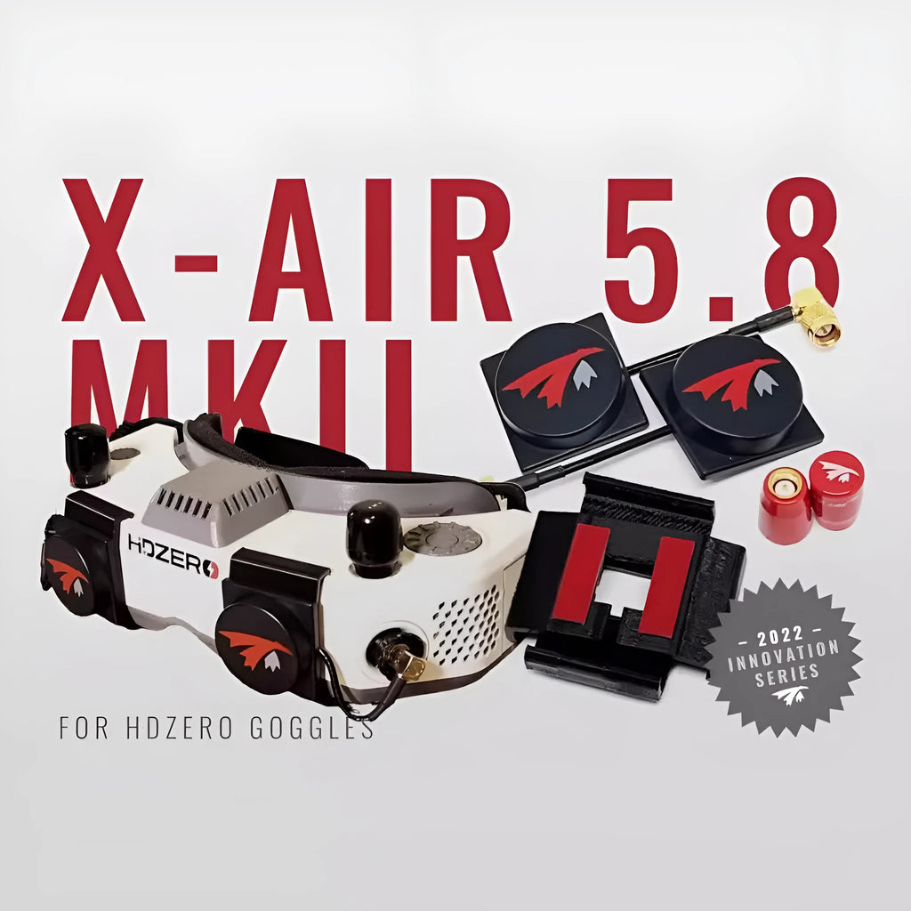 TRUERC X-AIR MKII 5.8g RHCP SMA metal receiving antenna pair for FPV drone goggles