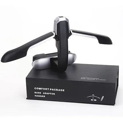 Car hanger matte black silver edge plastic interior hook 22x44.5x16cm