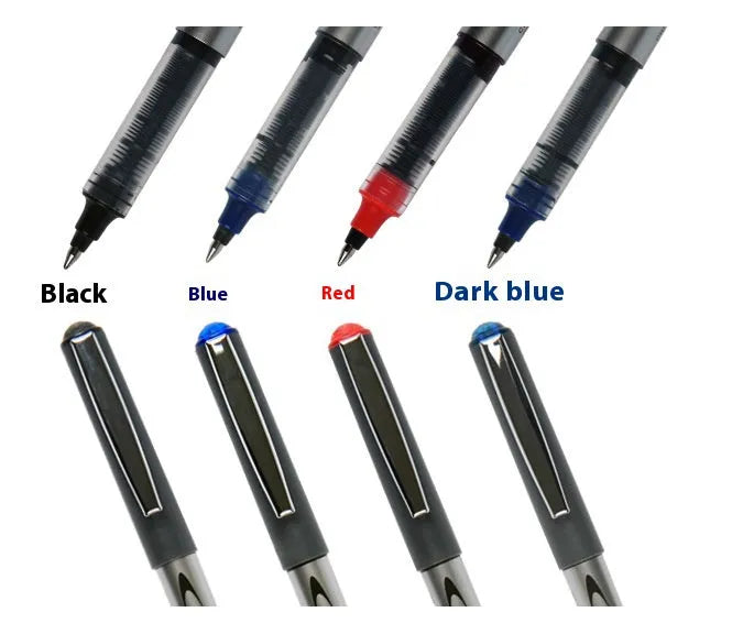 Water-based signature pen with 0.5mm fine point tip in blue ink