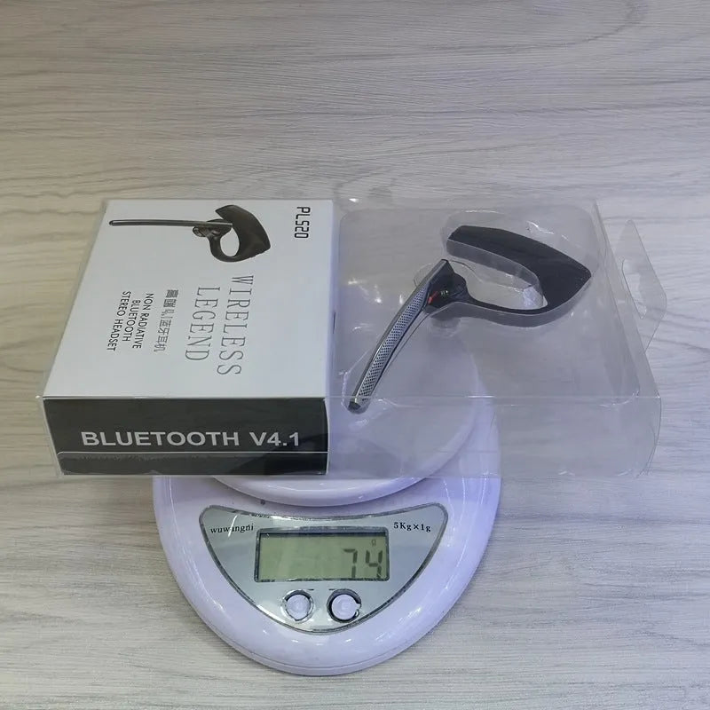 Black plastic stereo Bluetooth sports headphones with a USB charging port.