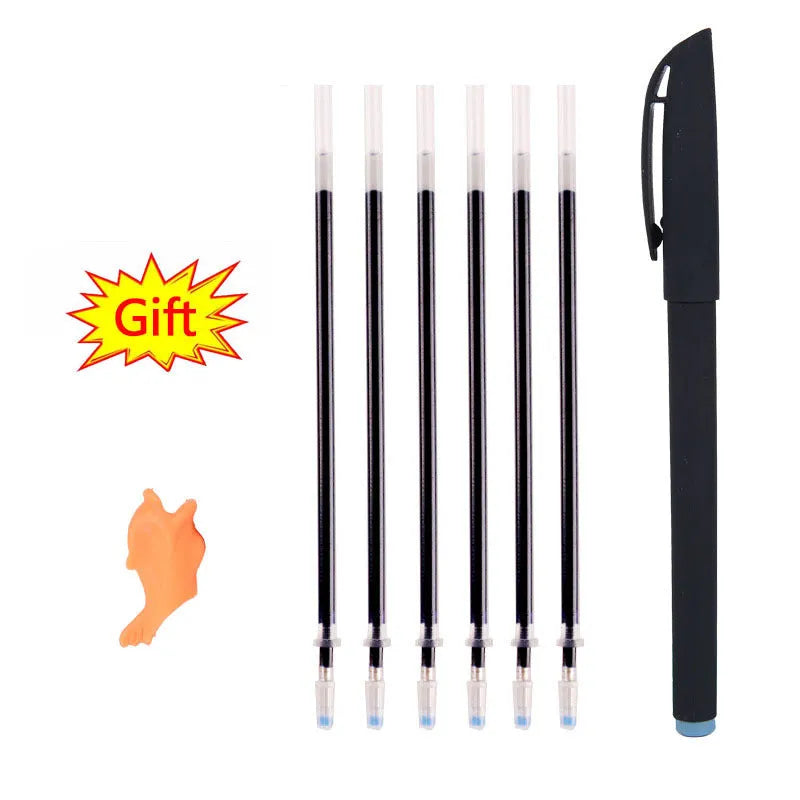 Magic calligraphy practice set with four A4 books, stylus pen, and refills in colour options