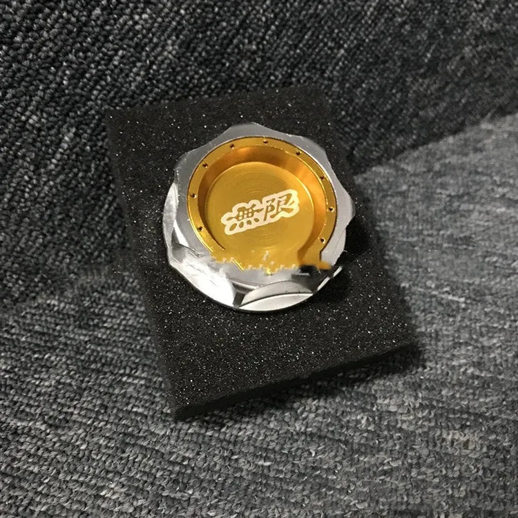 Aluminium alloy oil filter cap for Honda cars in red, blue, silver, black, purple, and gold colour options.
