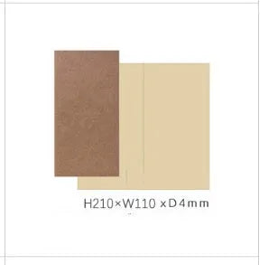 Travel cowhide diary standard refill inner core notebook with saddle stitch binding