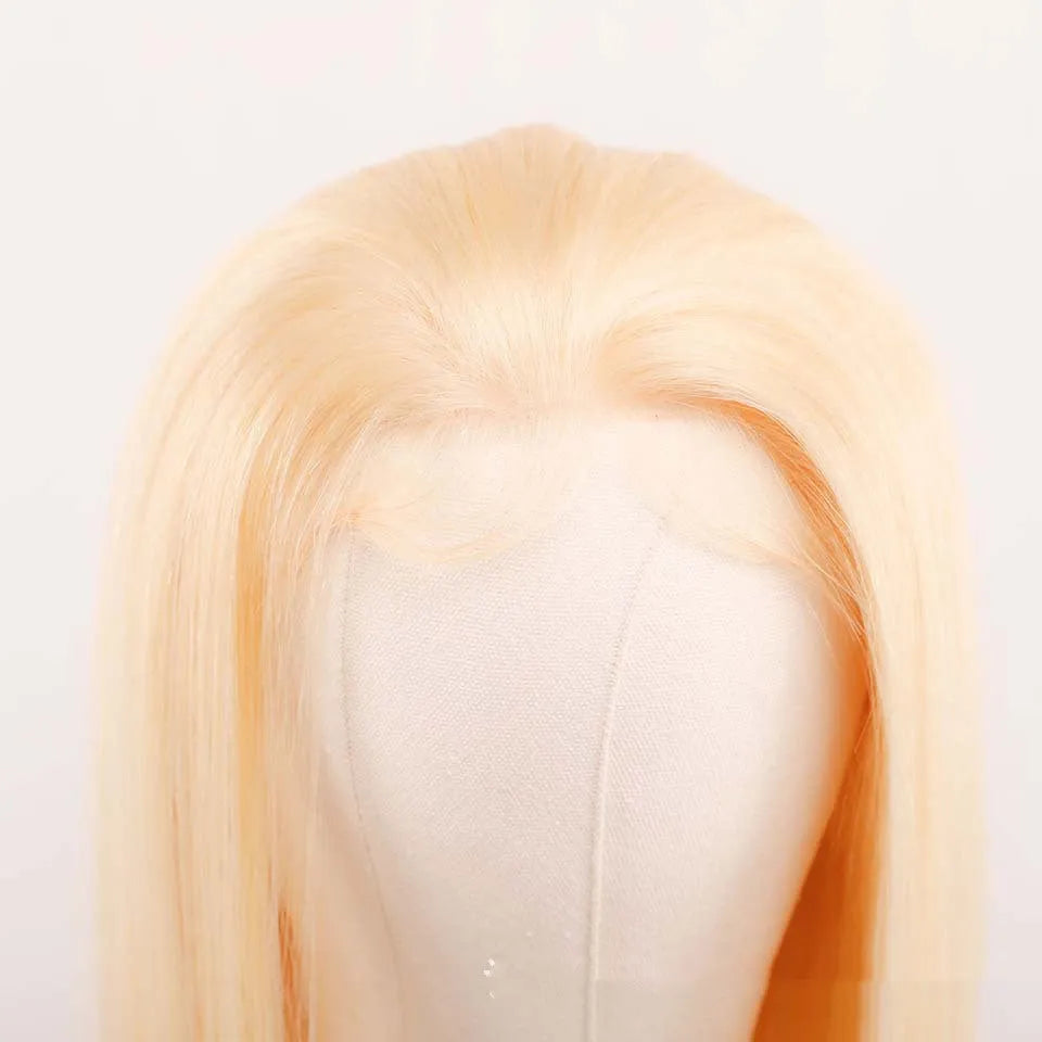 613# 13x4 hand hook mesh real human hair wig STW natural style for ladies