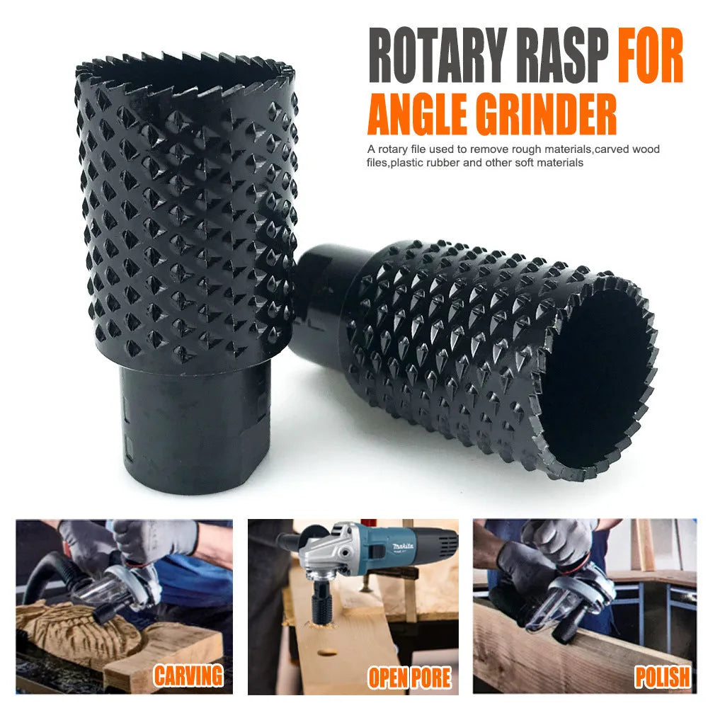 Metal spherical grinding head attachment for angle grinders with M10 and M14 thread compatibility