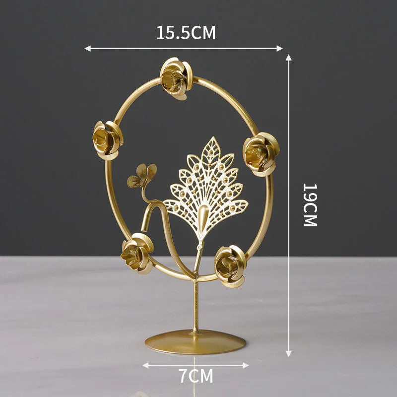 Nordic style wrought iron and copper plastic decorative craft painting ornament