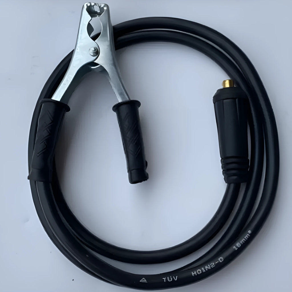 Black 25-metre household welding machine cable with copper and plastic construction