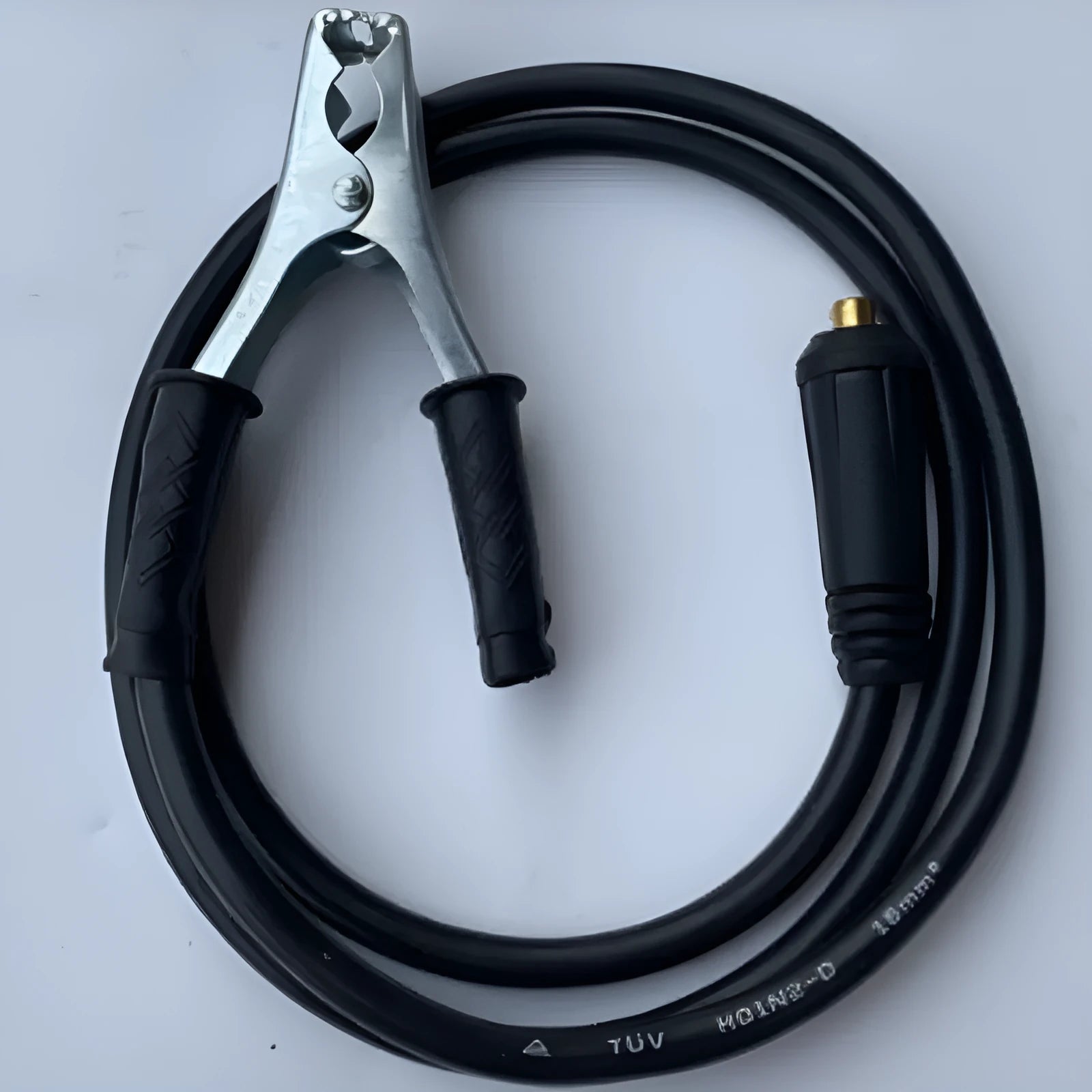 Black 25-metre household welding machine cable with copper and plastic construction