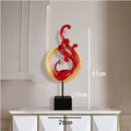 Resin Phoenix ornament in European style with detailed moulded design