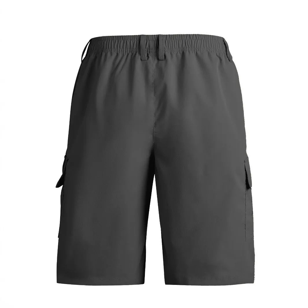 Men's loose straight casual pants shorts in American sports style, four colour options