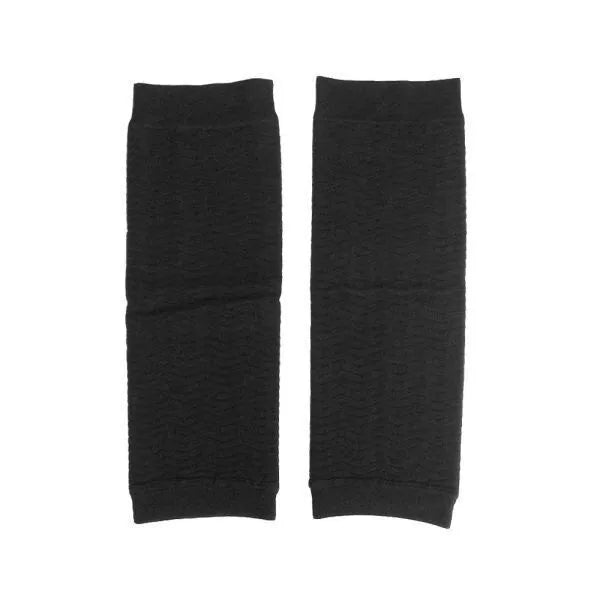Nylon leg shaping belt in black or skin colour, middle calf length, free size, one pair for fitness and body shaping