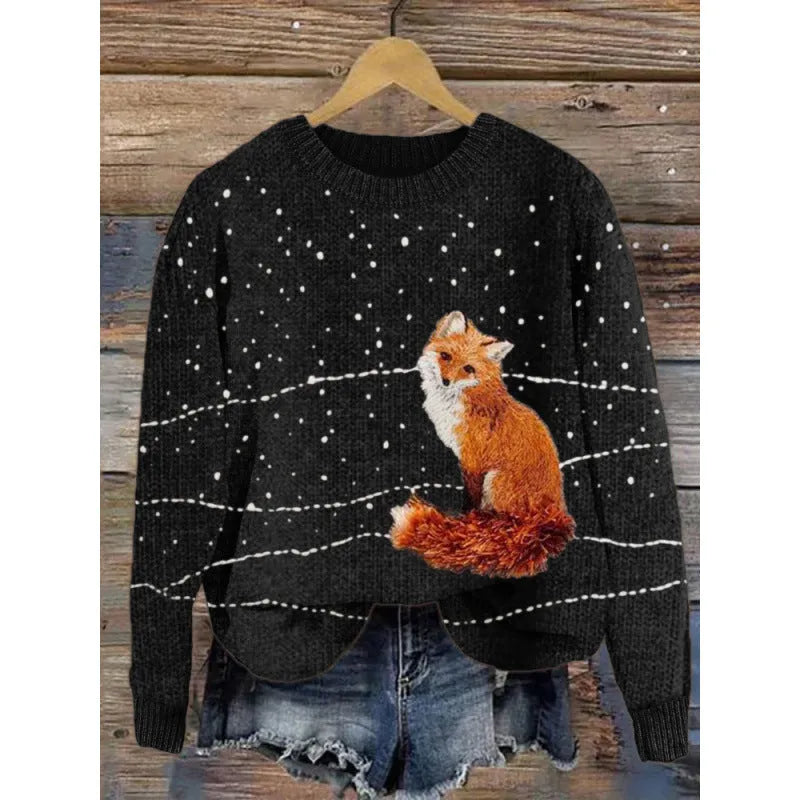 Little Flower digital printed round neck sweater in a colour from the YPM935 range.