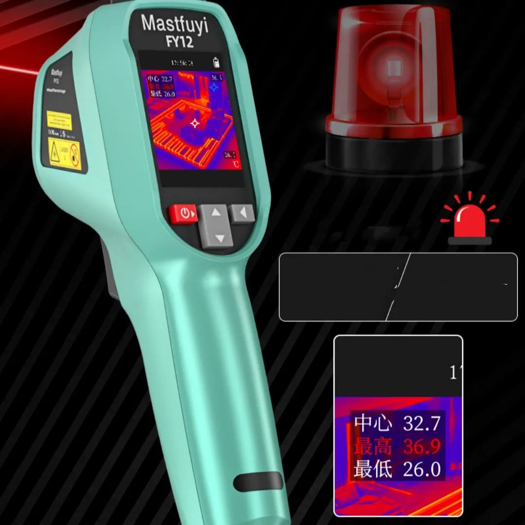 Mastfuyi FY12 green infrared thermal imager with laser positioning and built-in 2500mAh battery and 4GB card