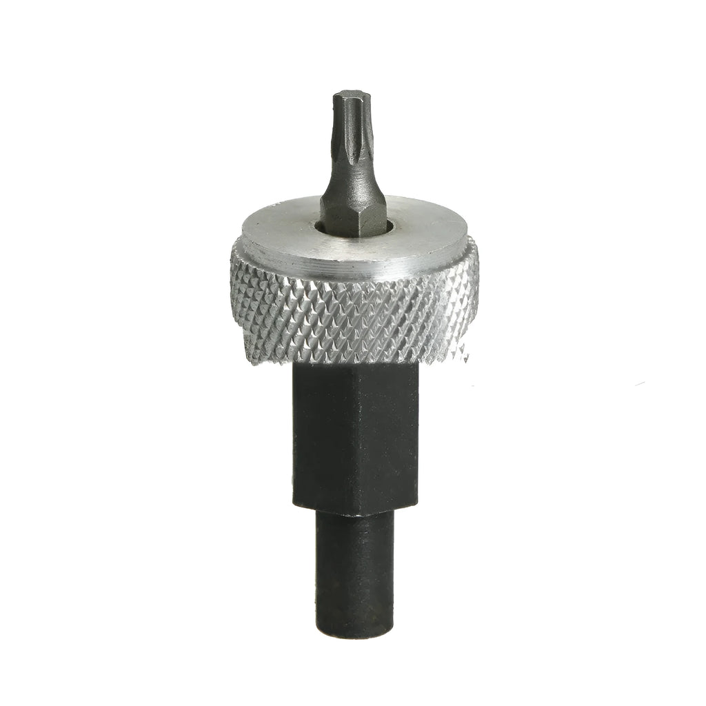 Heat-treated carbon steel ignition module wrench with knurled aluminium knobs on a 1/2" square handle