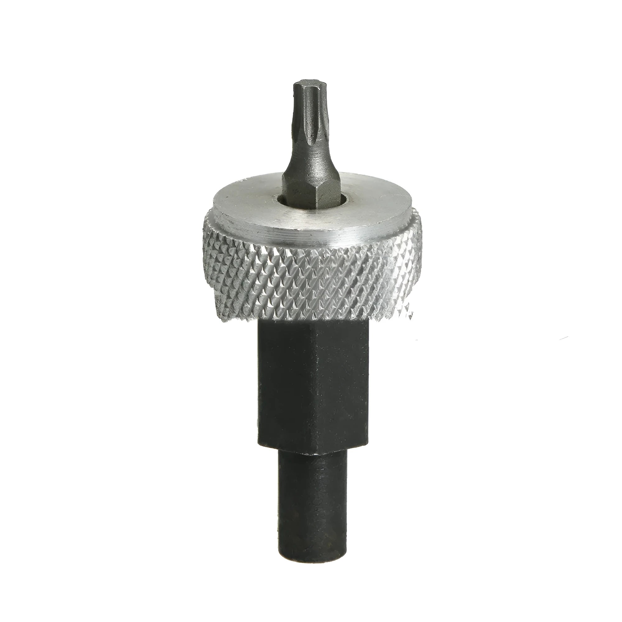 Heat-treated carbon steel ignition module wrench with knurled aluminium knobs on a 1/2" square handle