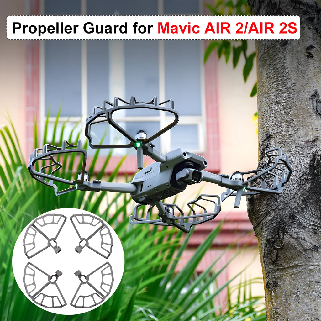 Grey ABS plastic propeller blade guard protection ring for DJI Air 2 and Air 2S drones