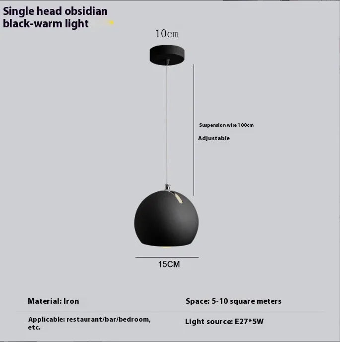 Nordic style ball chandelier table lamp in moon white finish, showing post-modern creative art design.