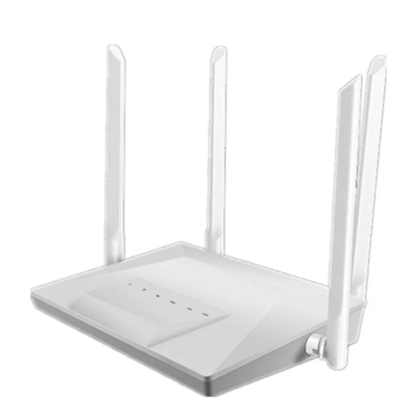 White 300Mbps wireless router home card with compact 86.5mm dimensions and TDD-LTE support