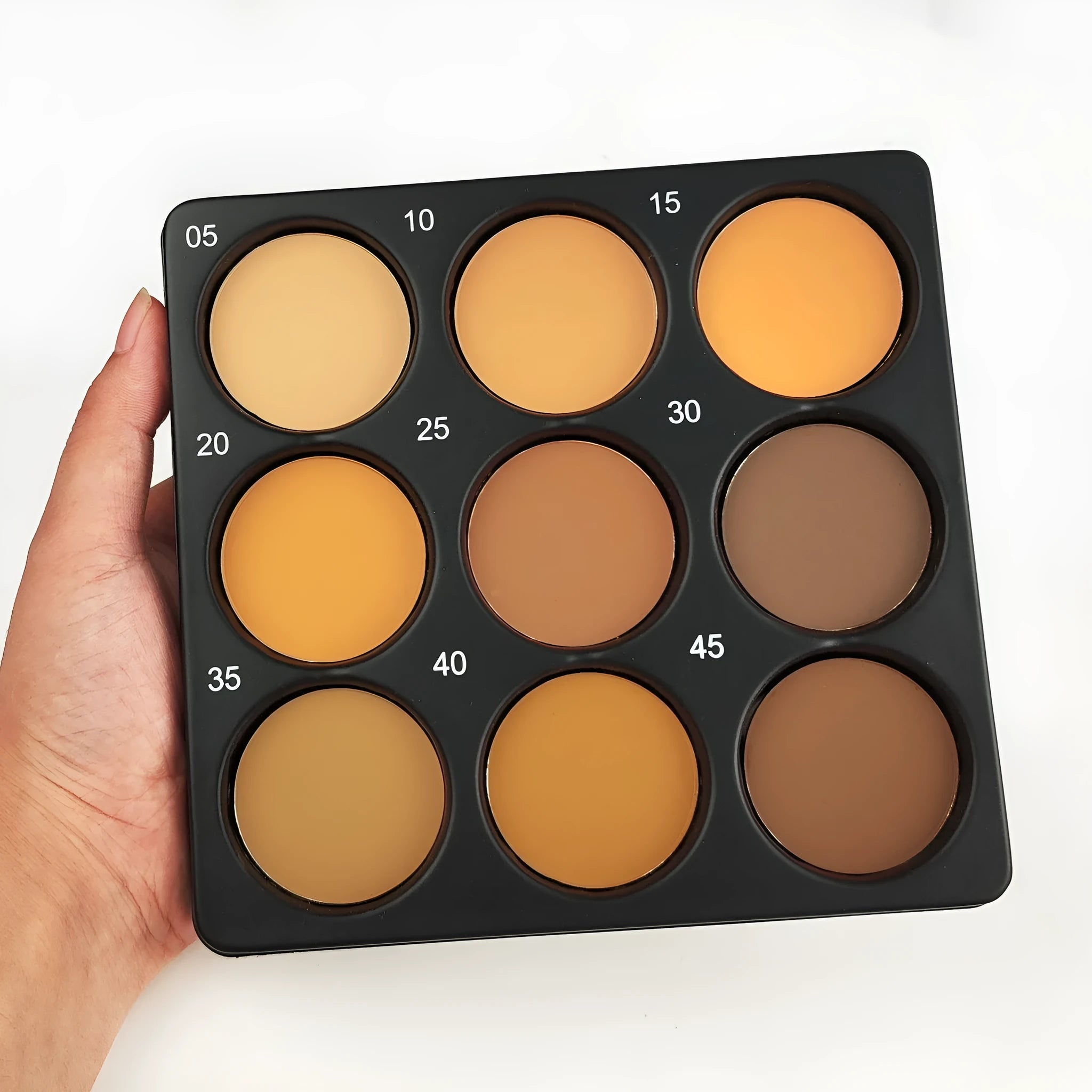 Dark matte waterproof makeup palette with nine colours for punk, INS, and national fashion styles