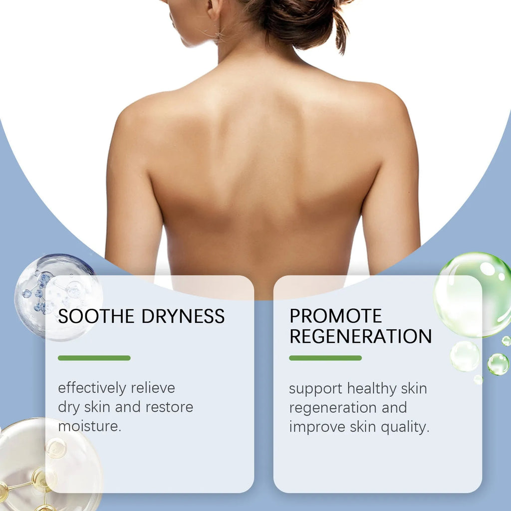 20g container of body and neck care cream with botanical ingredients.