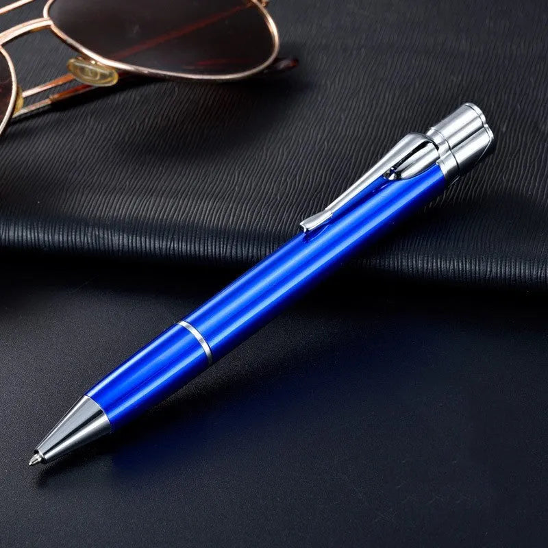 Metal pen jet lighter with windproof flame in six colour options