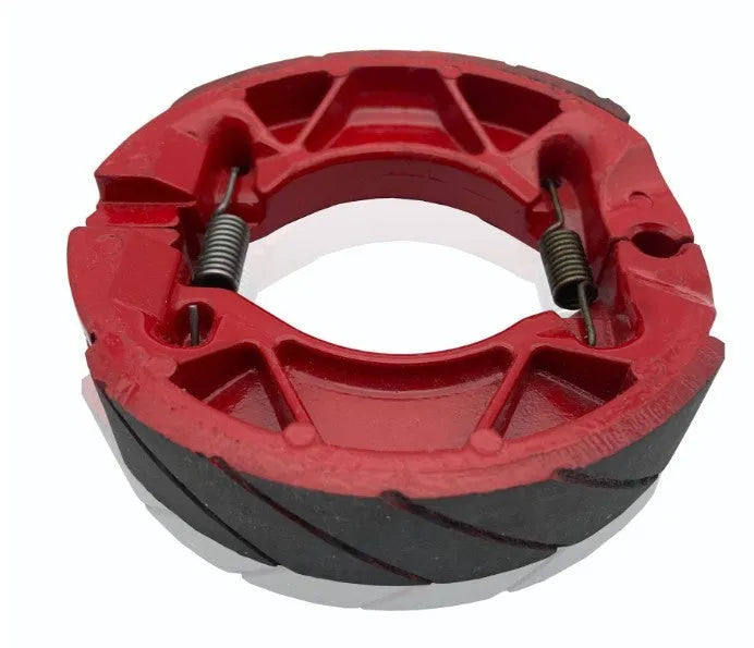 Motorcycle brake rubber block for YBR125, asbestos-free metal, black and red