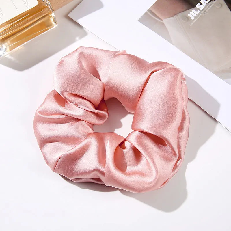Handcrafted silk hair ring headband 6cm wide in multiple colours including black and navy blue