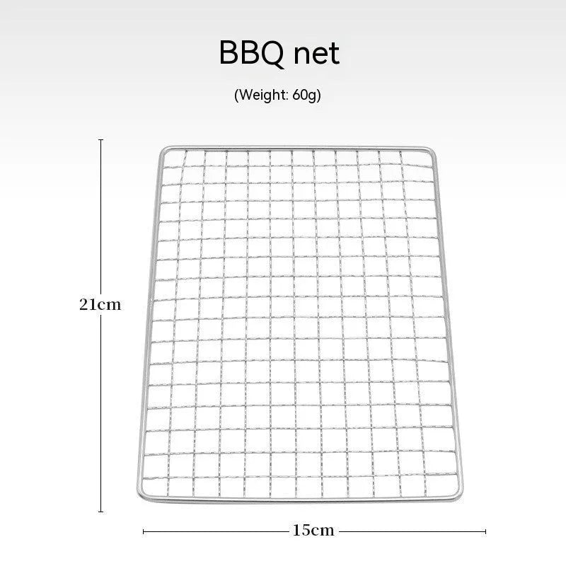 Folding stainless steel outdoor barbecue grill oven with large cooking rack, shown with storage bag.