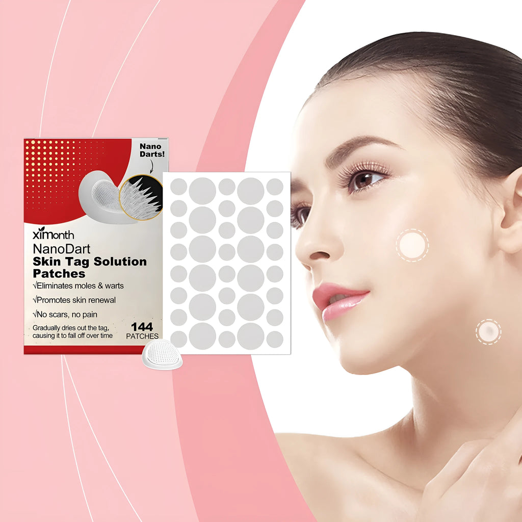 Skin wart invisible repair patches with tea tree oil and Centella asiatica in packaging