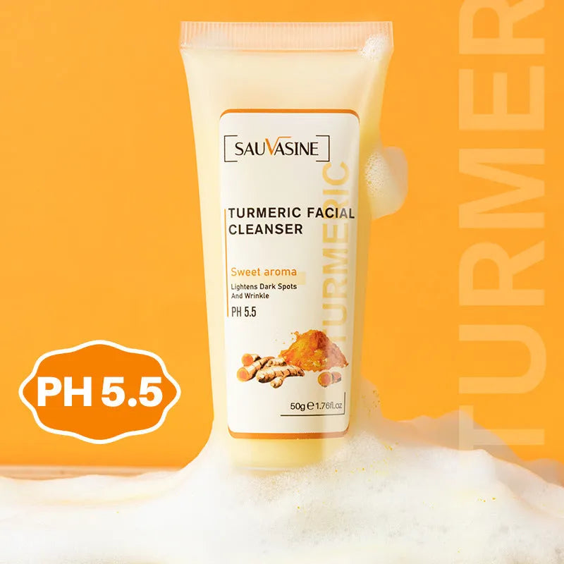 Turmeric facial cleanser moisturising daily skincare cleansing milk 50g and turmeric butter 30ml