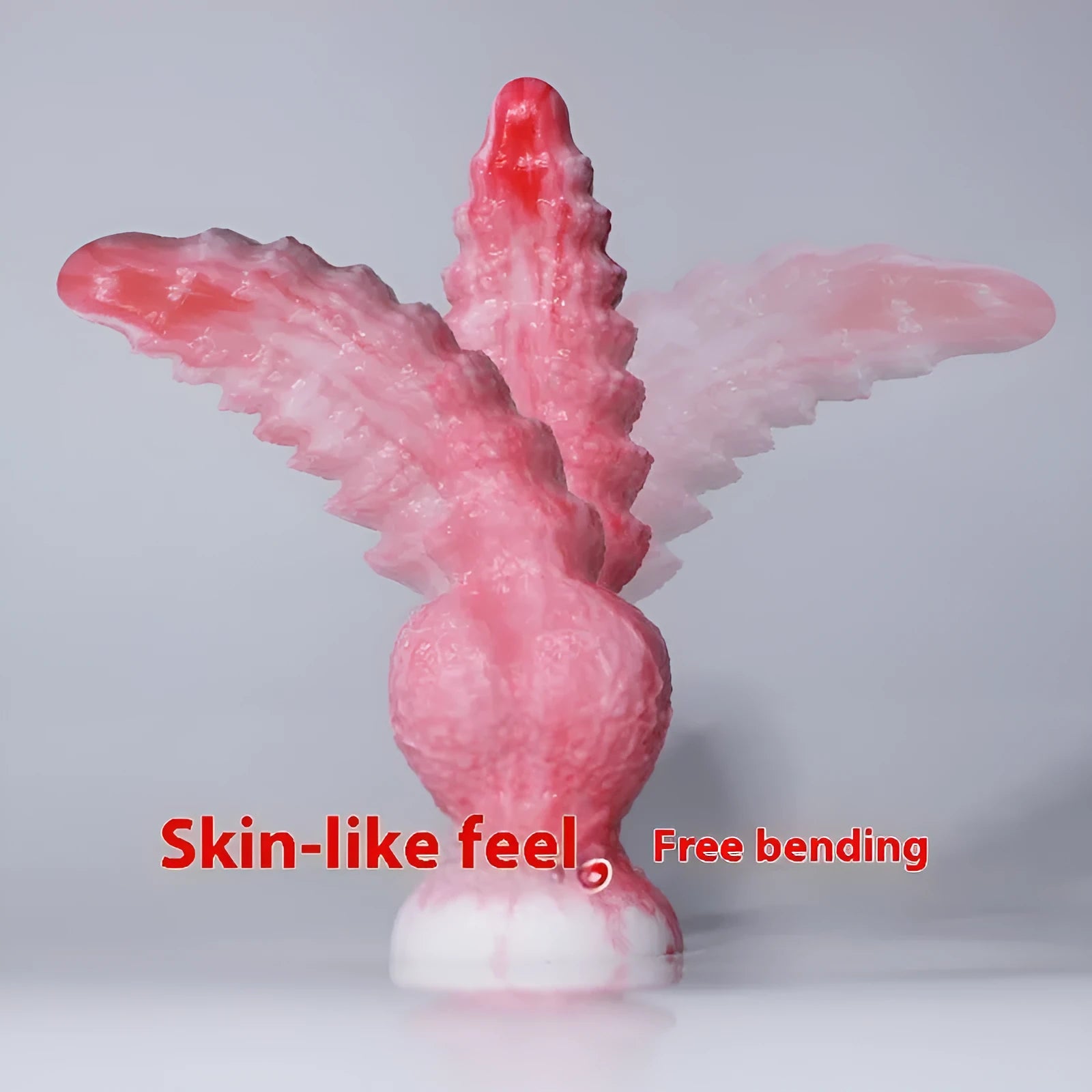 Pink platinum silicone shaped penis masturbation toy for women, Berserker S and M sizes.