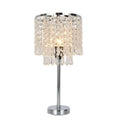Rechargeable crystal decorative table lamp, 20x42cm, modern simplicity style, with UK EU US AU plug options.