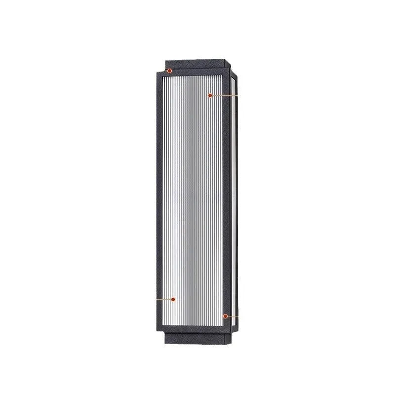 Stainless steel outdoor wall lamp with waterproof construction for garden and courtyard lighting