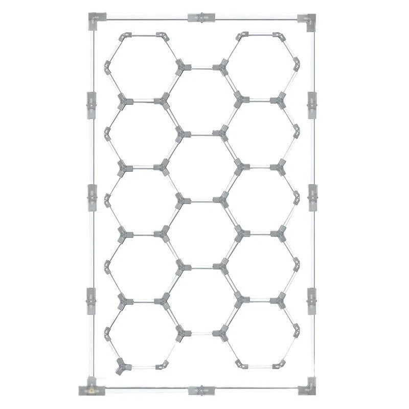 Garage hex mechanic station honeycomb work light with PC housing, 680-720W, strip shape in blue frame